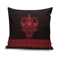 Vikings from Yorkshire Pillow Cover Red Spirit of Jorvik - Wonder Print Shop