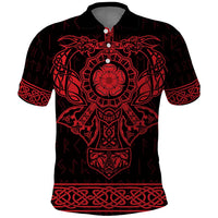 Vikings from Yorkshire Polo Shirt Red Spirit of Jorvik - Wonder Print Shop