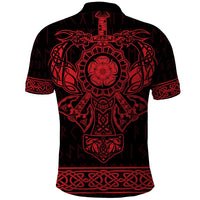 Vikings from Yorkshire Polo Shirt Red Spirit of Jorvik - Wonder Print Shop