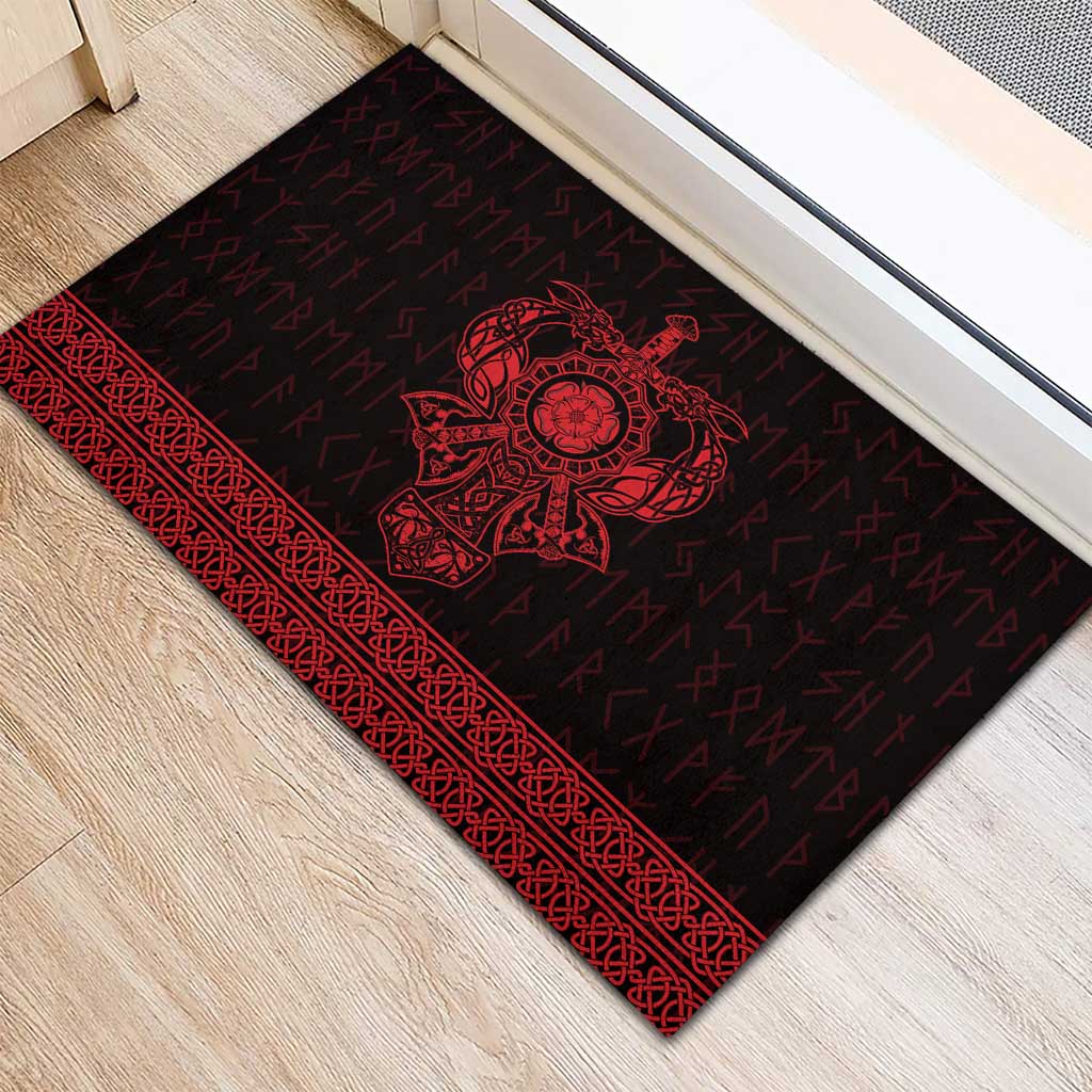 Vikings from Yorkshire Rubber Doormat Red Spirit of Jorvik - Wonder Print Shop