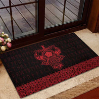 Vikings from Yorkshire Rubber Doormat Red Spirit of Jorvik - Wonder Print Shop