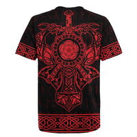 Vikings from Yorkshire Rugby Jersey Red Spirit of Jorvik - Wonder Print Shop