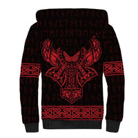 Vikings from Yorkshire Sherpa Hoodie Red Spirit of Jorvik - Wonder Print Shop