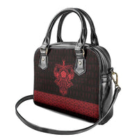 Vikings from Yorkshire Shoulder Handbag Red Spirit of Jorvik - Wonder Print Shop