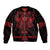 Vikings from Yorkshire Sleeve Zip Bomber Jacket Red Spirit of Jorvik - Wonder Print Shop