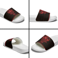 Vikings from Yorkshire Slide Sandals Red Spirit of Jorvik - Wonder Print Shop
