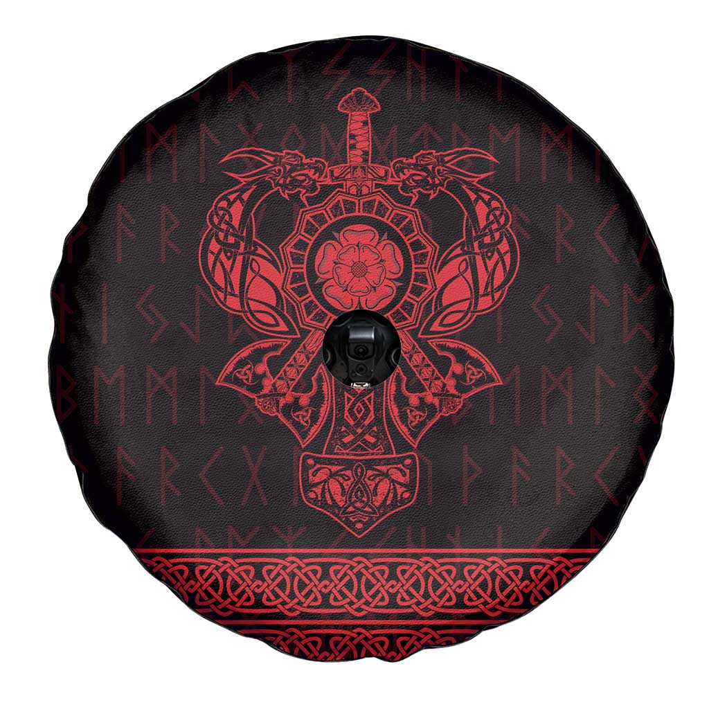 Vikings from Yorkshire Spare Tire Cover Red Spirit of Jorvik - Wonder Print Shop