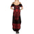 Vikings from Yorkshire Summer Maxi Dress Red Spirit of Jorvik - Wonder Print Shop