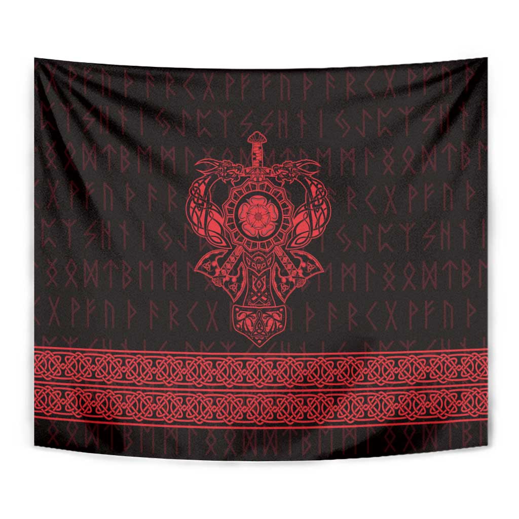Vikings from Yorkshire Tapestry Red Spirit of Jorvik - Wonder Print Shop