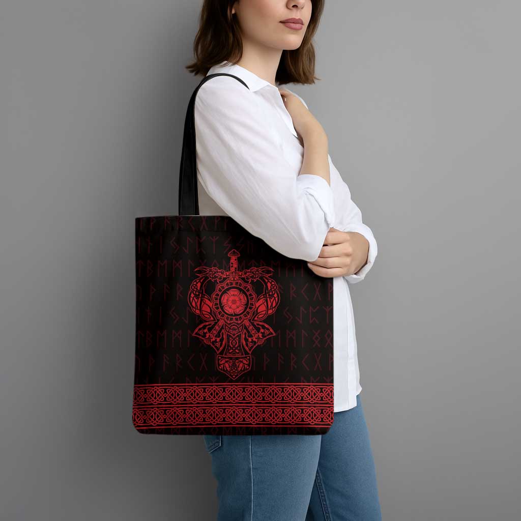 Vikings from Yorkshire Tote Bag Red Spirit of Jorvik - Wonder Print Shop