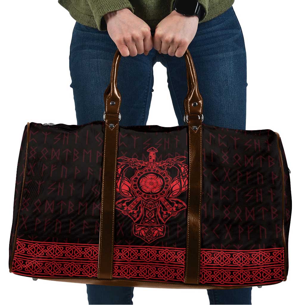 Vikings from Yorkshire Travel Bag Red Spirit of Jorvik - Wonder Print Shop