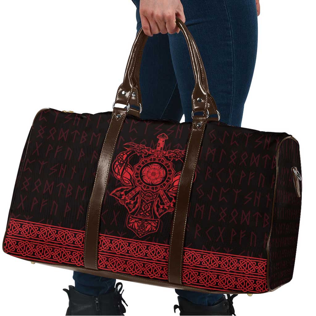 Vikings from Yorkshire Travel Bag Red Spirit of Jorvik - Wonder Print Shop