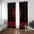 Vikings from Yorkshire Window Curtain Red Spirit of Jorvik - Wonder Print Shop