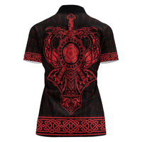 Vikings from Yorkshire Women Polo Shirt Red Spirit of Jorvik - Wonder Print Shop