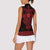 Vikings from Yorkshire Women Sleeveless Polo Shirt Red Spirit of Jorvik - Wonder Print Shop