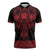 Vikings from Yorkshire Zipper Polo Shirt Red Spirit of Jorvik - Wonder Print Shop