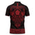 Vikings from Yorkshire Zipper Polo Shirt Red Spirit of Jorvik - Wonder Print Shop