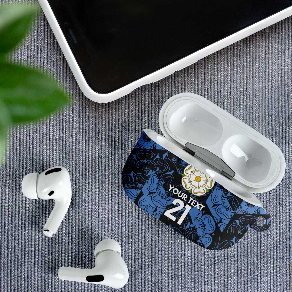 Custom Yorkshire Vikings Heritage Pride AirPods Case White Rose of Yorkshire - Wonder Print Shop