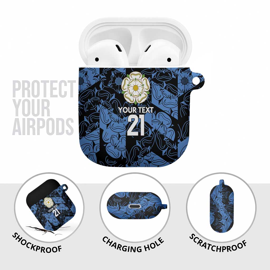 Custom Yorkshire Vikings Heritage Pride AirPods Case White Rose of Yorkshire - Wonder Print Shop