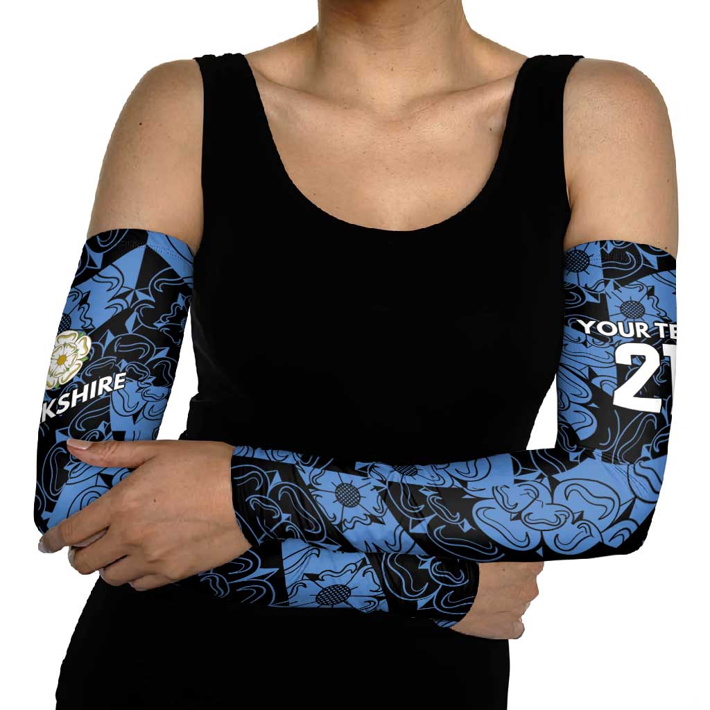 Custom Yorkshire Vikings Heritage Pride Arm Sleeves White Rose of Yorkshire - Wonder Print Shop