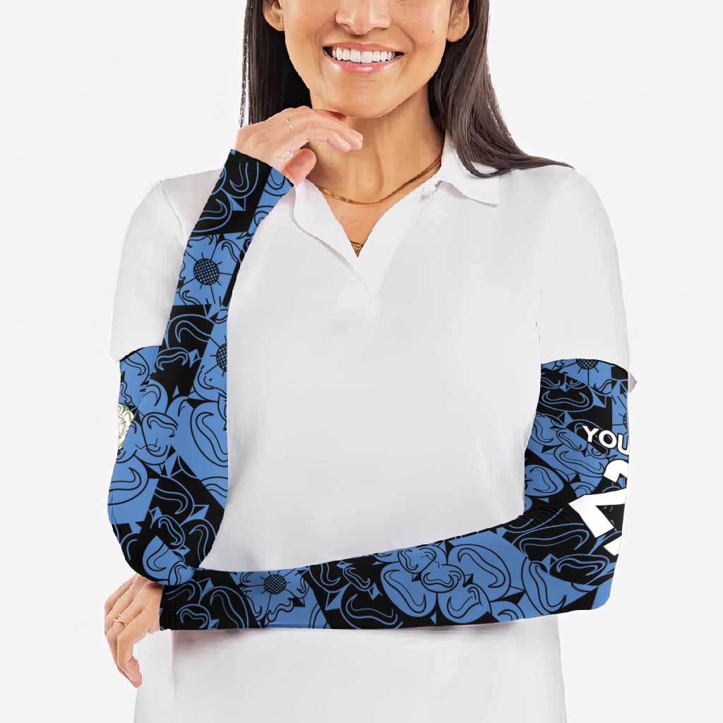 Custom Yorkshire Vikings Heritage Pride Arm Sleeves White Rose of Yorkshire - Wonder Print Shop