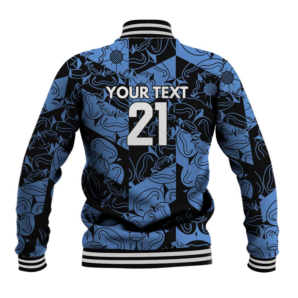 Custom Yorkshire Vikings Heritage Pride Baseball Jacket White Rose of Yorkshire - Wonder Print Shop