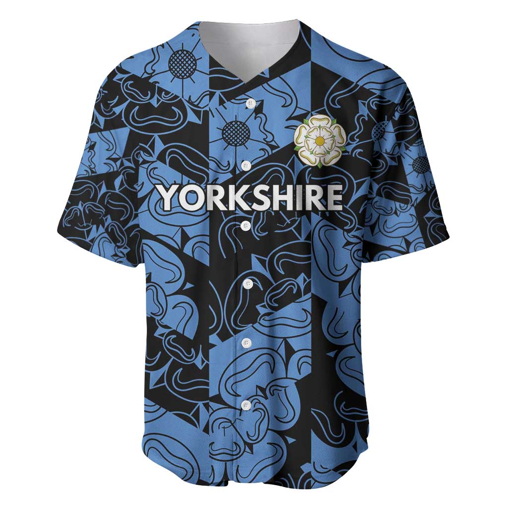Custom Yorkshire Vikings Heritage Pride Baseball Jersey White Rose of Yorkshire - Wonder Print Shop