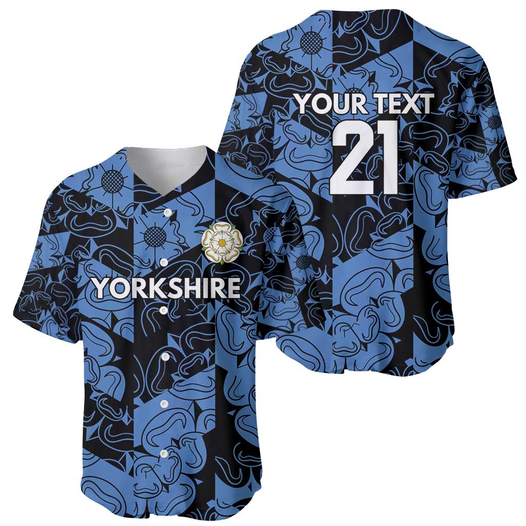 Custom Yorkshire Vikings Heritage Pride Baseball Jersey White Rose of Yorkshire - Wonder Print Shop