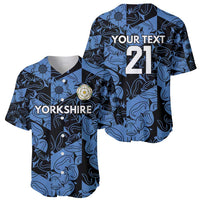 Custom Yorkshire Vikings Heritage Pride Baseball Jersey White Rose of Yorkshire - Wonder Print Shop