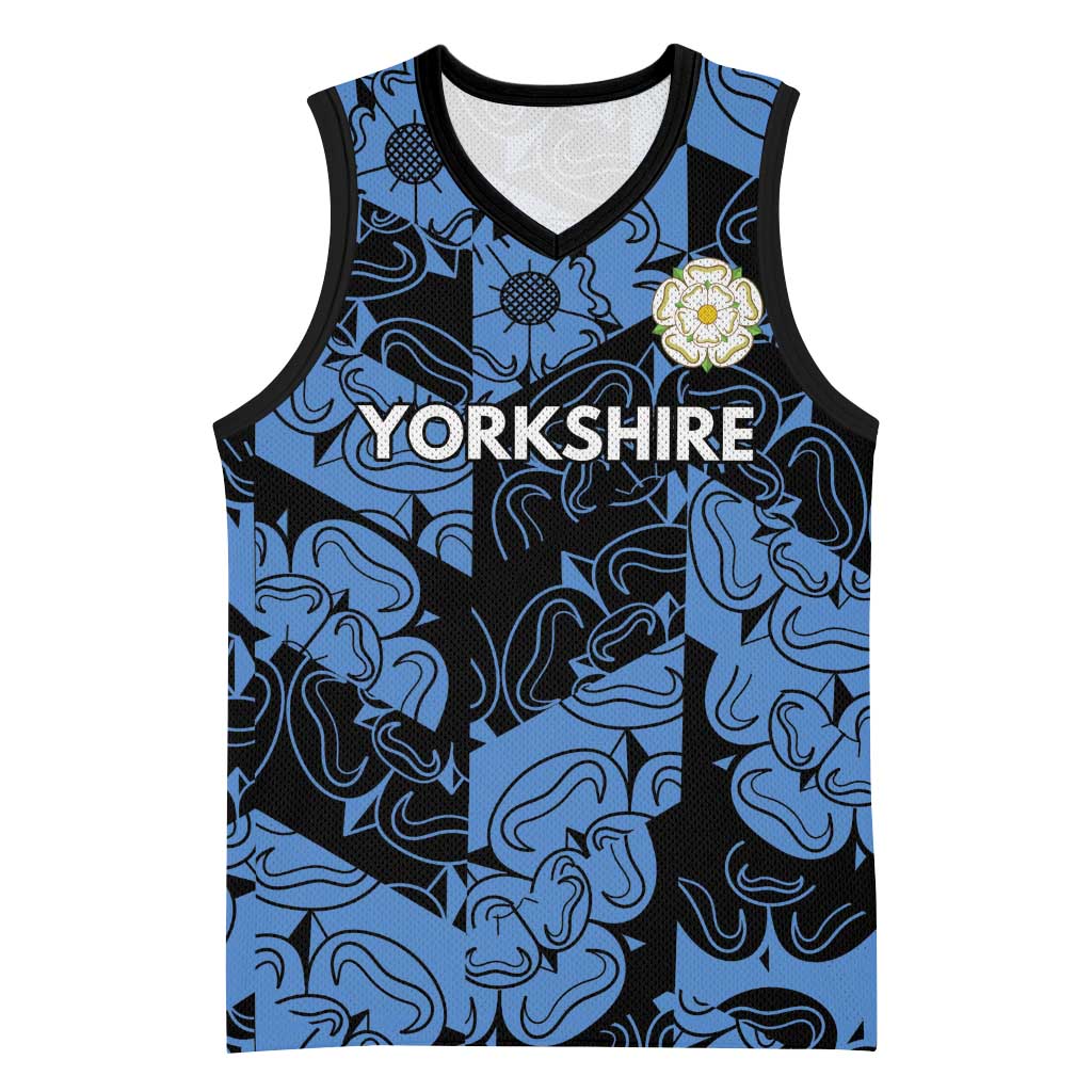 Custom Yorkshire Vikings Heritage Pride Basketball Jersey White Rose of Yorkshire - Wonder Print Shop