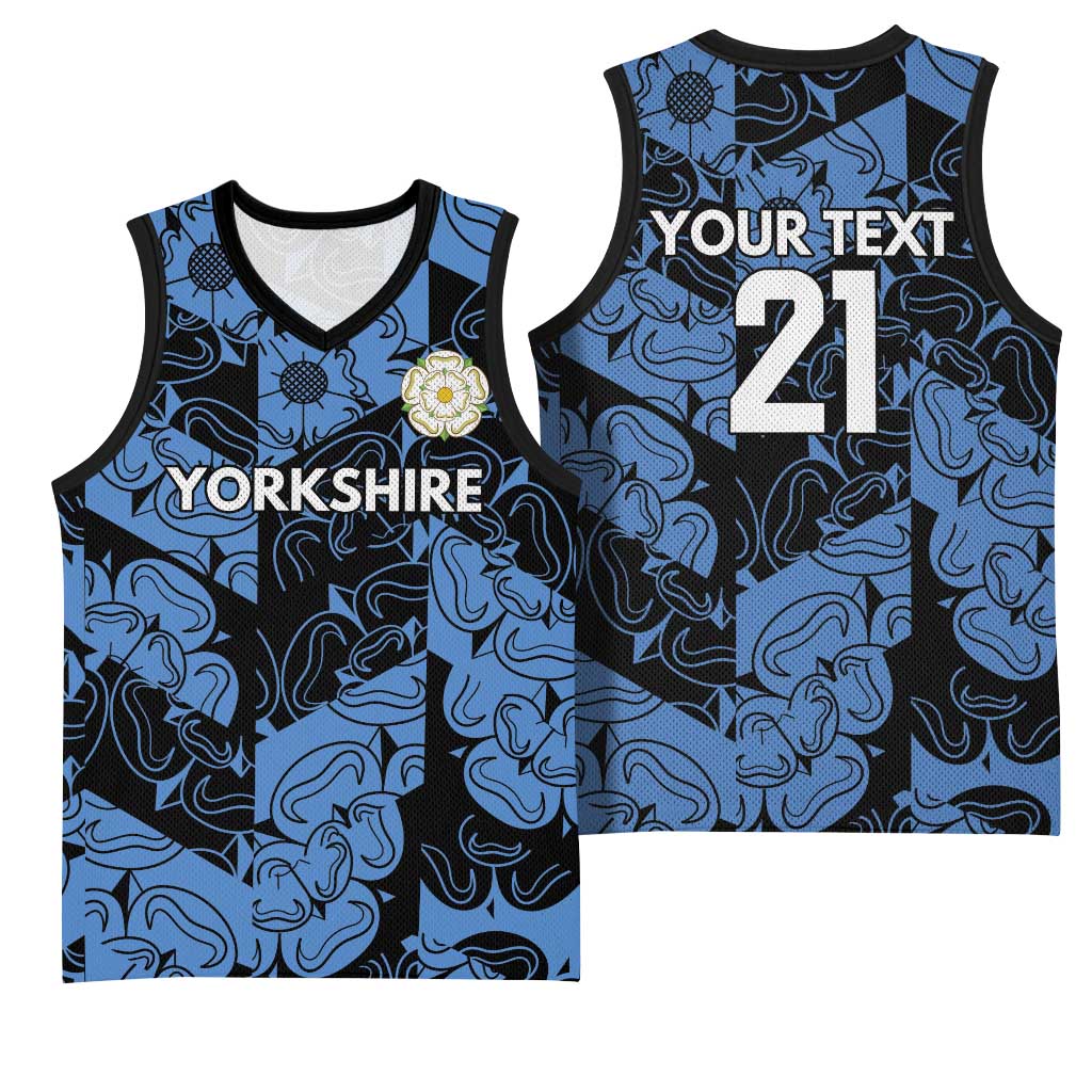 Custom Yorkshire Vikings Heritage Pride Basketball Jersey White Rose of Yorkshire - Wonder Print Shop