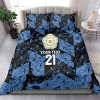 Custom Yorkshire Vikings Heritage Pride Bedding Set White Rose of Yorkshire - Wonder Print Shop