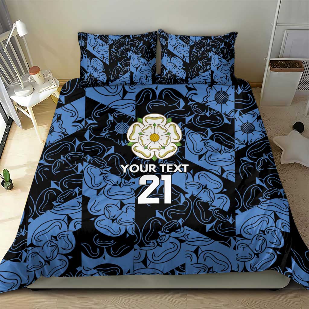 Custom Yorkshire Vikings Heritage Pride Bedding Set White Rose of Yorkshire - Wonder Print Shop