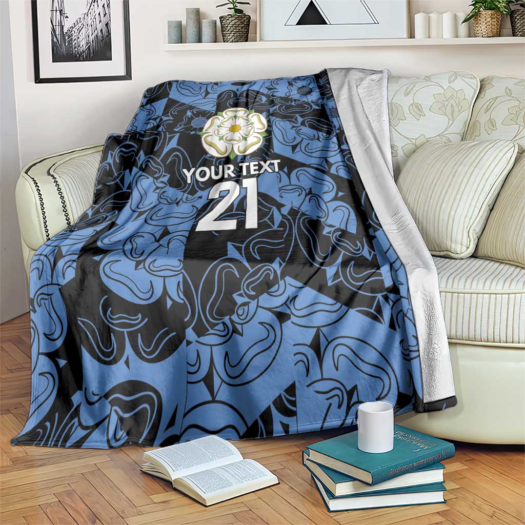 Custom Yorkshire Vikings Heritage Pride Blanket White Rose of Yorkshire - Wonder Print Shop