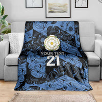 Custom Yorkshire Vikings Heritage Pride Blanket White Rose of Yorkshire - Wonder Print Shop