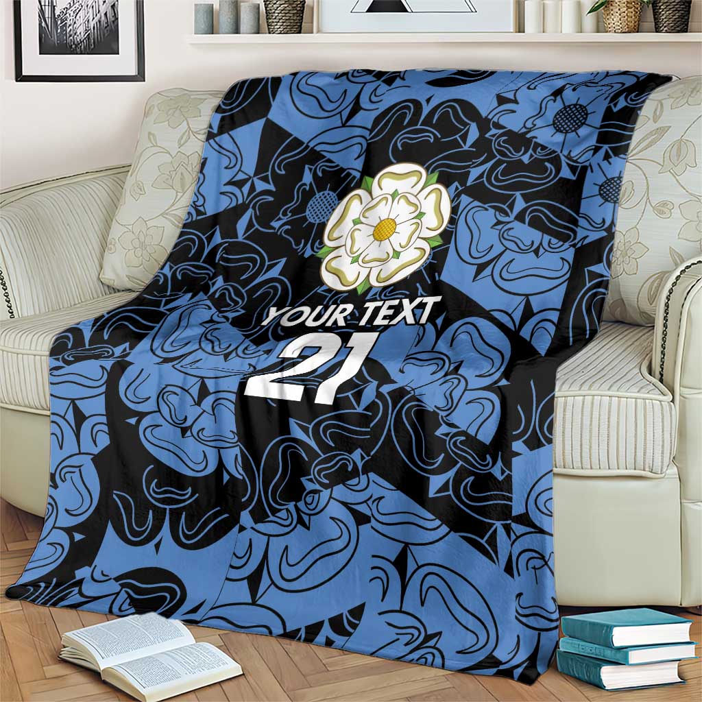 Custom Yorkshire Vikings Heritage Pride Blanket White Rose of Yorkshire - Wonder Print Shop