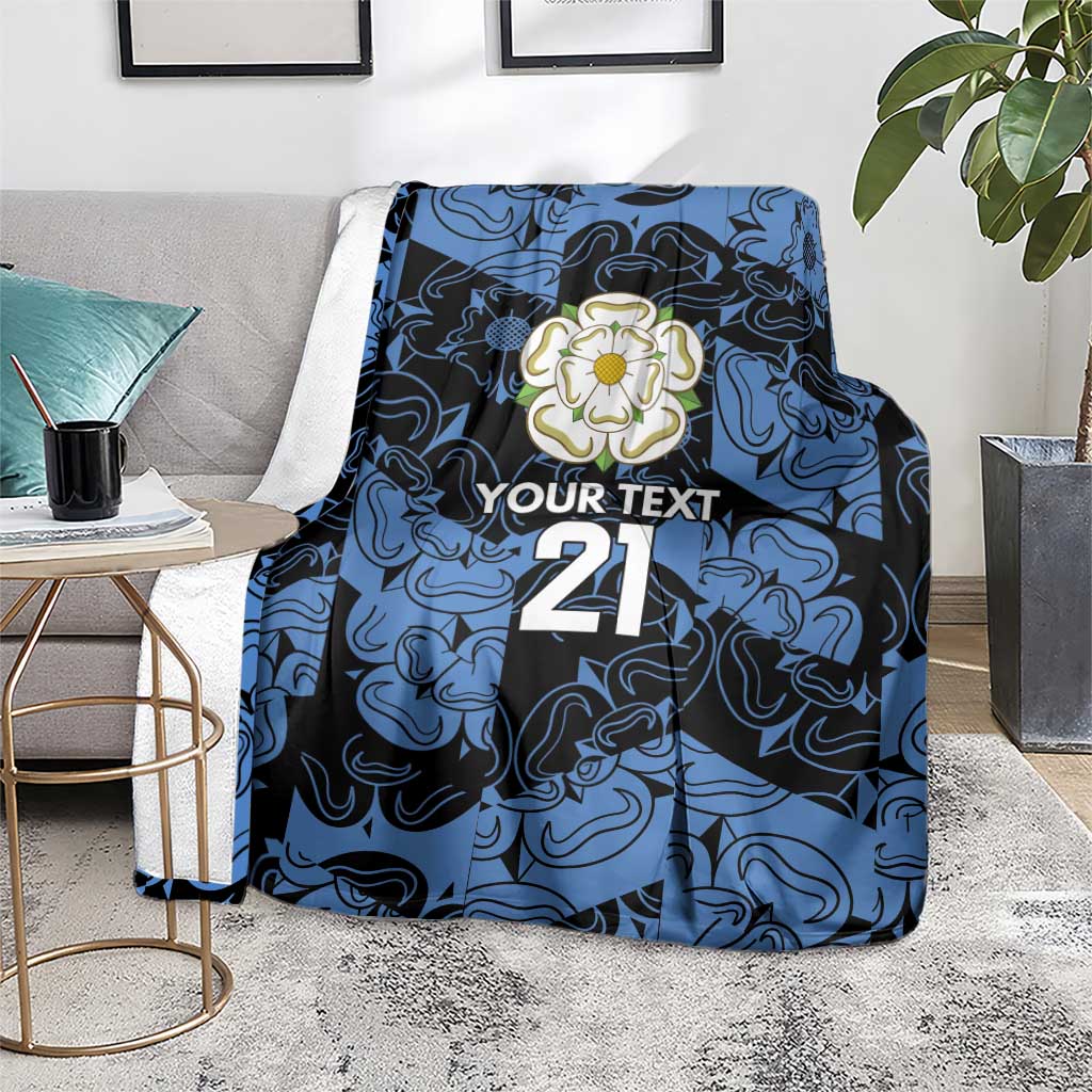 Custom Yorkshire Vikings Heritage Pride Blanket White Rose of Yorkshire - Wonder Print Shop