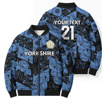 Custom Yorkshire Vikings Heritage Pride Bomber Puffer Jacket White Rose of Yorkshire - Wonder Print Shop