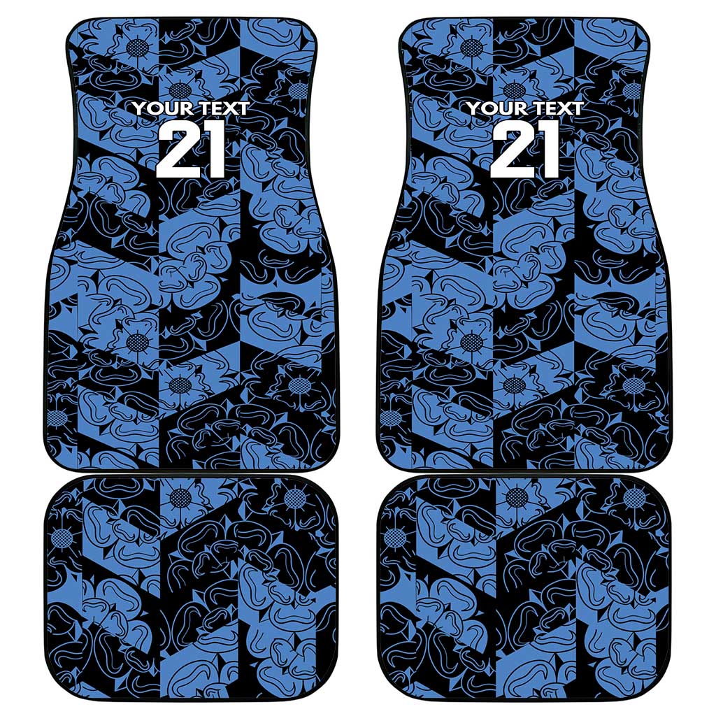 Custom Yorkshire Vikings Heritage Pride Car Mats White Rose of Yorkshire - Wonder Print Shop