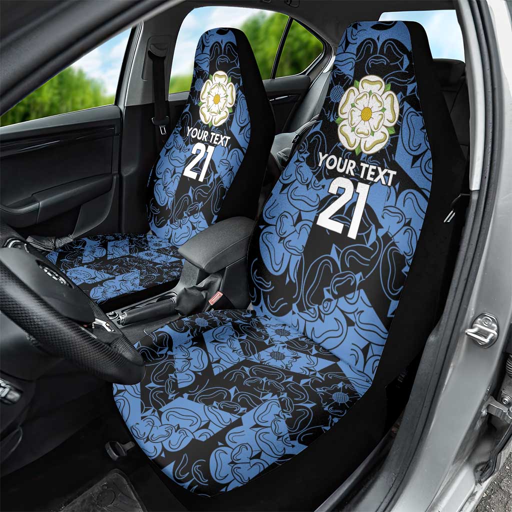 Custom Yorkshire Vikings Heritage Pride Car Seat Cover White Rose of Yorkshire - Wonder Print Shop