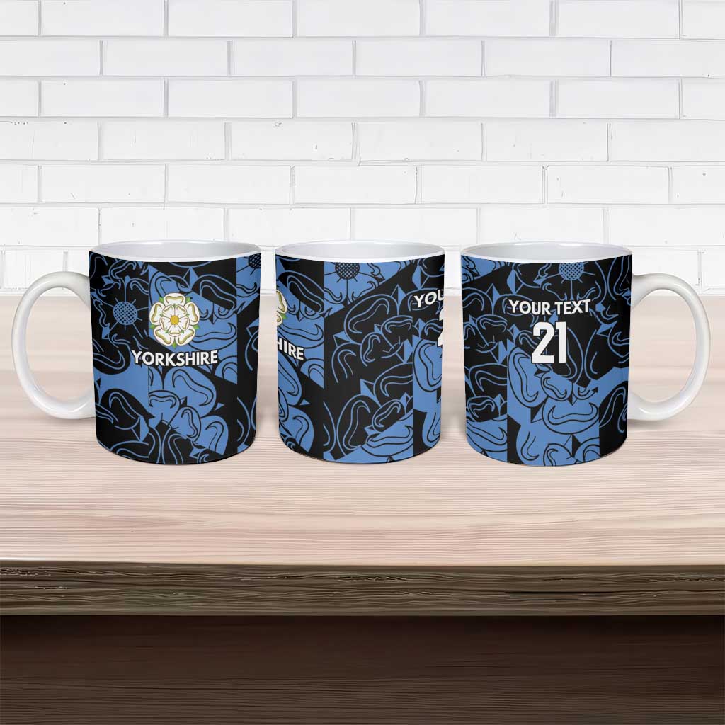Custom Yorkshire Vikings Heritage Pride Ceramic Mug White Rose of Yorkshire - Wonder Print Shop