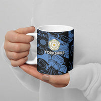 Custom Yorkshire Vikings Heritage Pride Ceramic Mug White Rose of Yorkshire - Wonder Print Shop