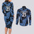 Custom Yorkshire Vikings Heritage Pride Couples Matching Long Sleeve Bodycon Dress and Long Sleeve Button Shirt White Rose of Yorkshire - Wonder Print Shop