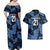 Custom Yorkshire Vikings Heritage Pride Couples Matching Off Shoulder Maxi Dress and Hawaiian Shirt White Rose of Yorkshire - Wonder Print Shop