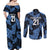 Custom Yorkshire Vikings Heritage Pride Couples Matching Off Shoulder Maxi Dress and Long Sleeve Button Shirt White Rose of Yorkshire - Wonder Print Shop