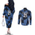 Custom Yorkshire Vikings Heritage Pride Couples Matching Off The Shoulder Long Sleeve Dress and Long Sleeve Button Shirt White Rose of Yorkshire - Wonder Print Shop