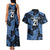 Custom Yorkshire Vikings Heritage Pride Couples Matching Tank Maxi Dress and Hawaiian Shirt White Rose of Yorkshire - Wonder Print Shop