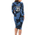 Custom Yorkshire Vikings Heritage Pride Family Matching Long Sleeve Bodycon Dress and Hawaiian Shirt White Rose of Yorkshire - Wonder Print Shop
