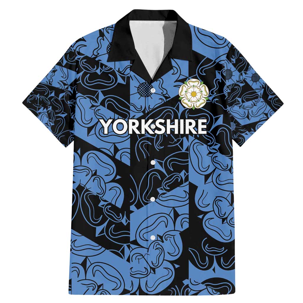 Custom Yorkshire Vikings Heritage Pride Family Matching Mermaid Dress and Hawaiian Shirt White Rose of Yorkshire - Wonder Print Shop