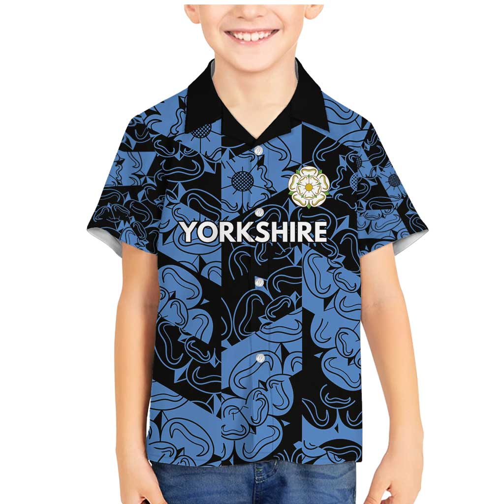 Custom Yorkshire Vikings Heritage Pride Family Matching Mermaid Dress and Hawaiian Shirt White Rose of Yorkshire - Wonder Print Shop